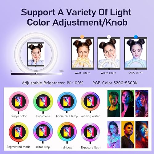 Miniatura 4 de Cabina fotográfica portátil Shell Stand para Ipad 10.2 '' 10.9'' 11'' 12.9'' Selfie PhotoBooth Máquinas con Software APP Control Ring Ligh Free