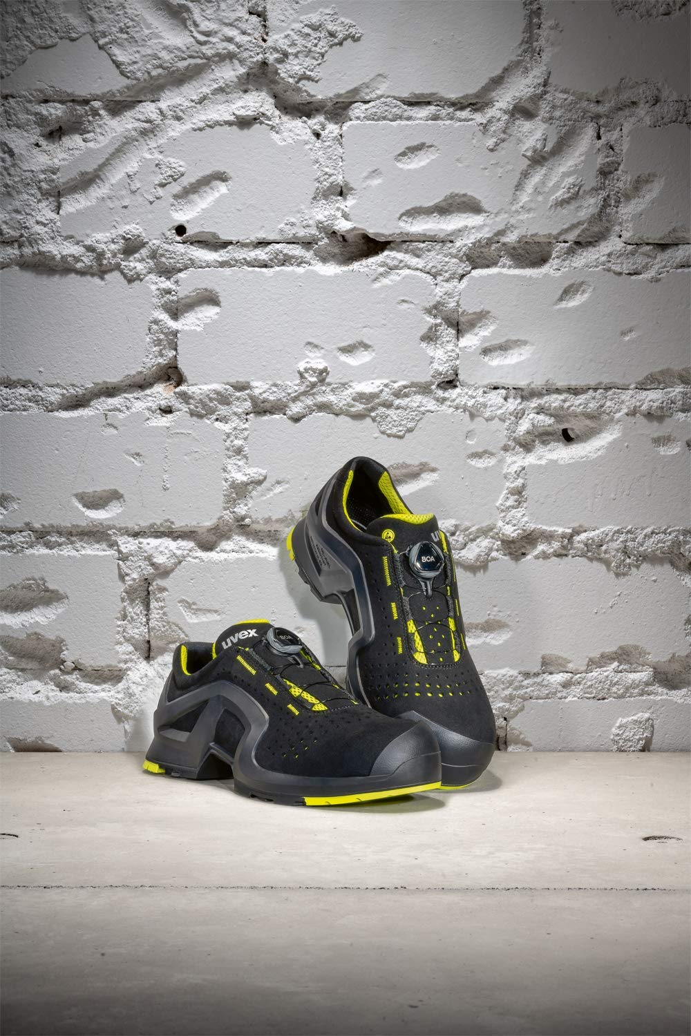 Scarpe Da Lavoro Safety Black Lime EU 65682 S1p - Dettaglio