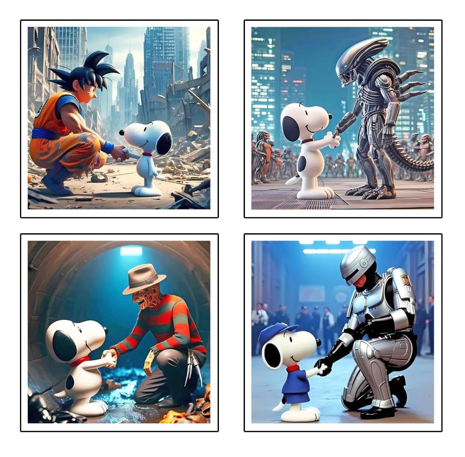 Tableaux Snoopy DKORARTE en bois de haute qualité | Finition moderne
