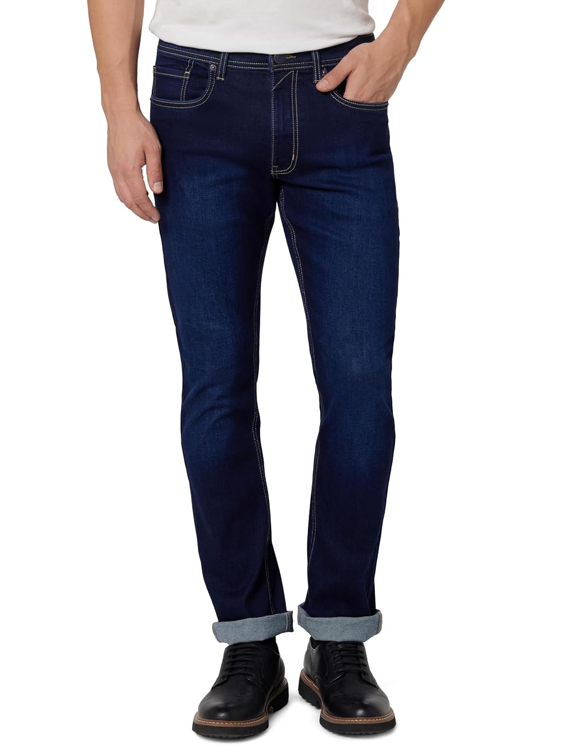 Peter England Men’s Regular Fit Denim Jeans for Daily Casual Wear