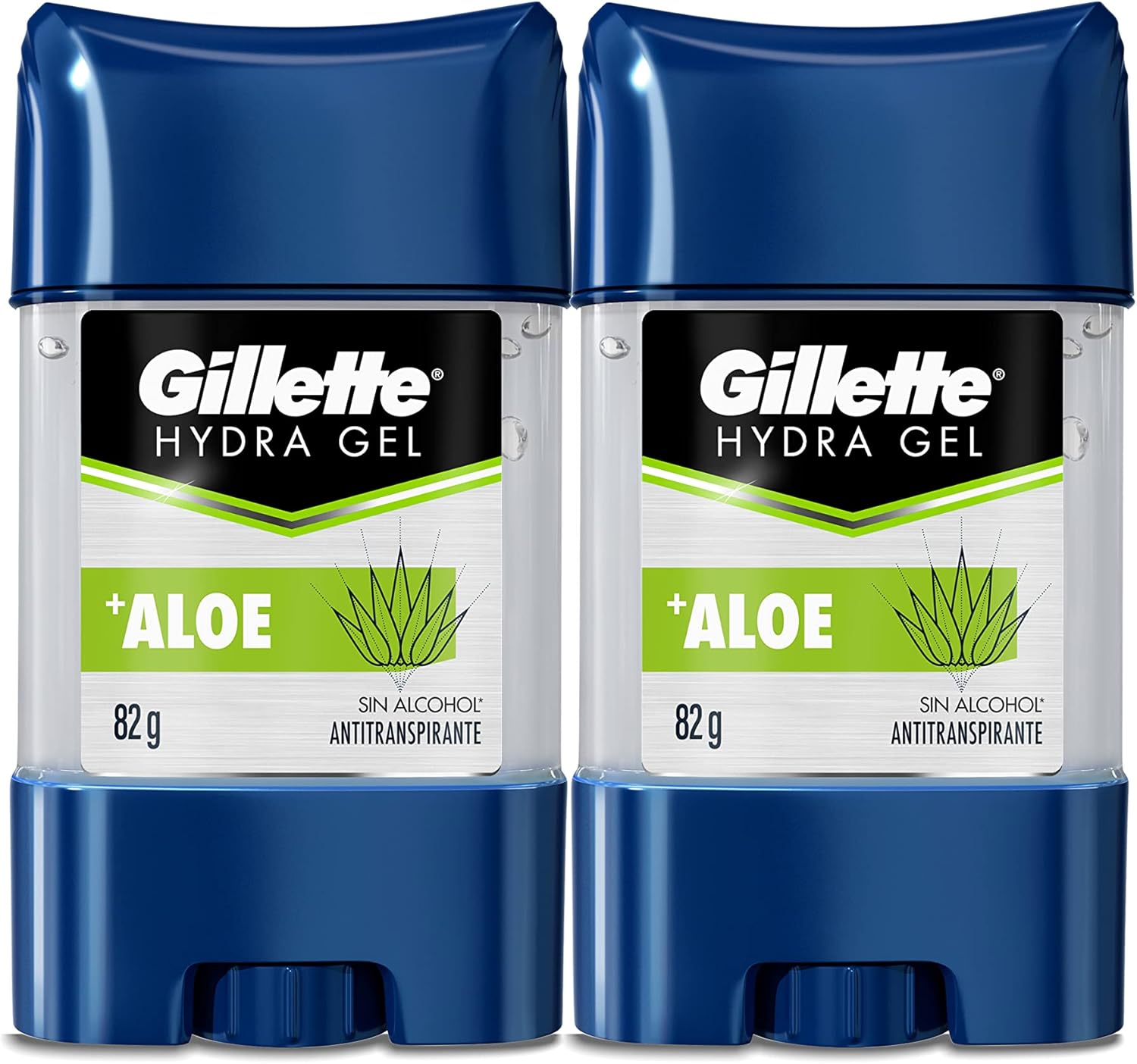 Gillette Antitranspirante Hydra Gel Aloe 2 unidades de 82 g cada