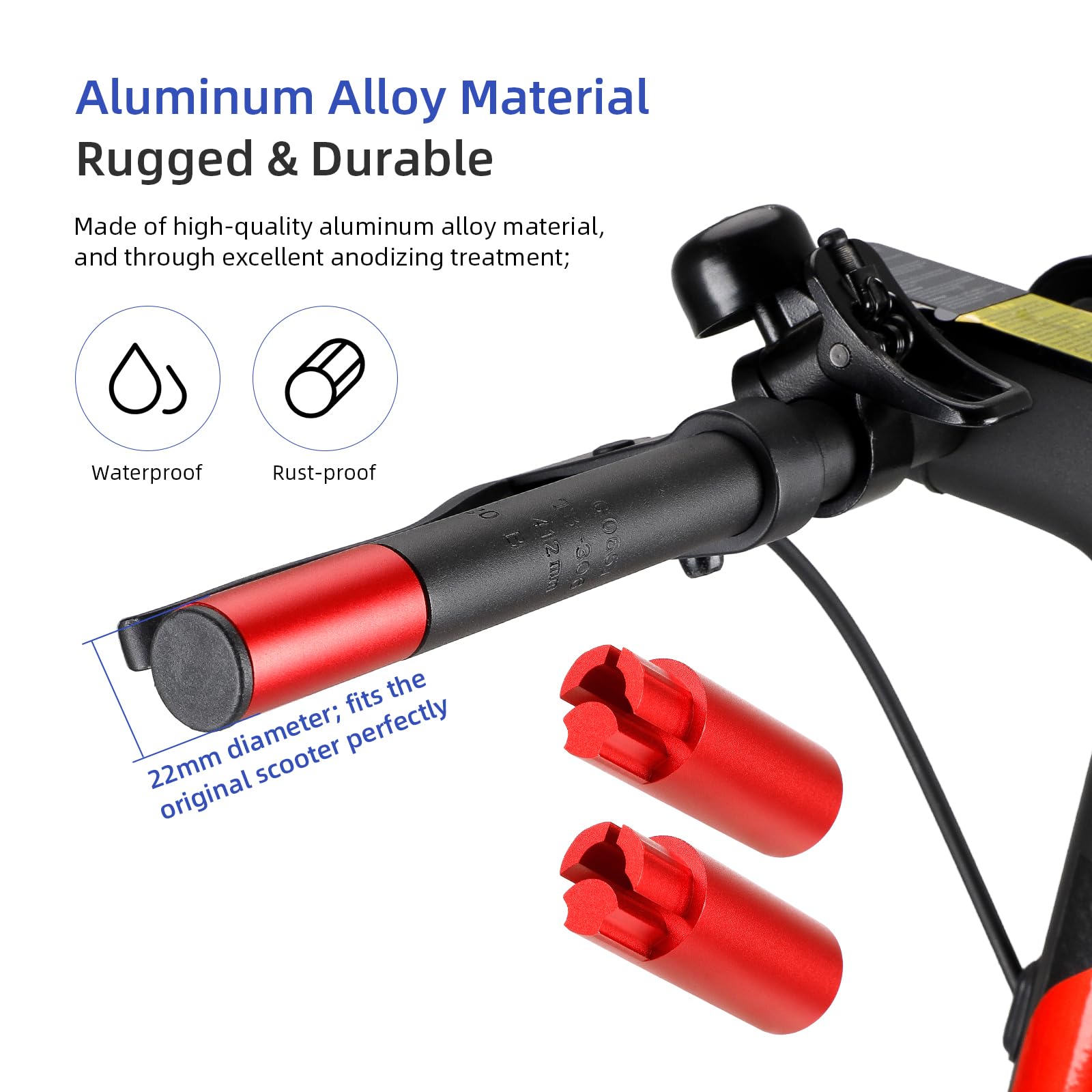ulip Extension de guidon de trottinette électrique en aluminium pour maintenir le tableau de bord et les rétroviseurs pour Xiaomi M365 Pro Pro2 1S MI3 et Segway Ninebot ES Series