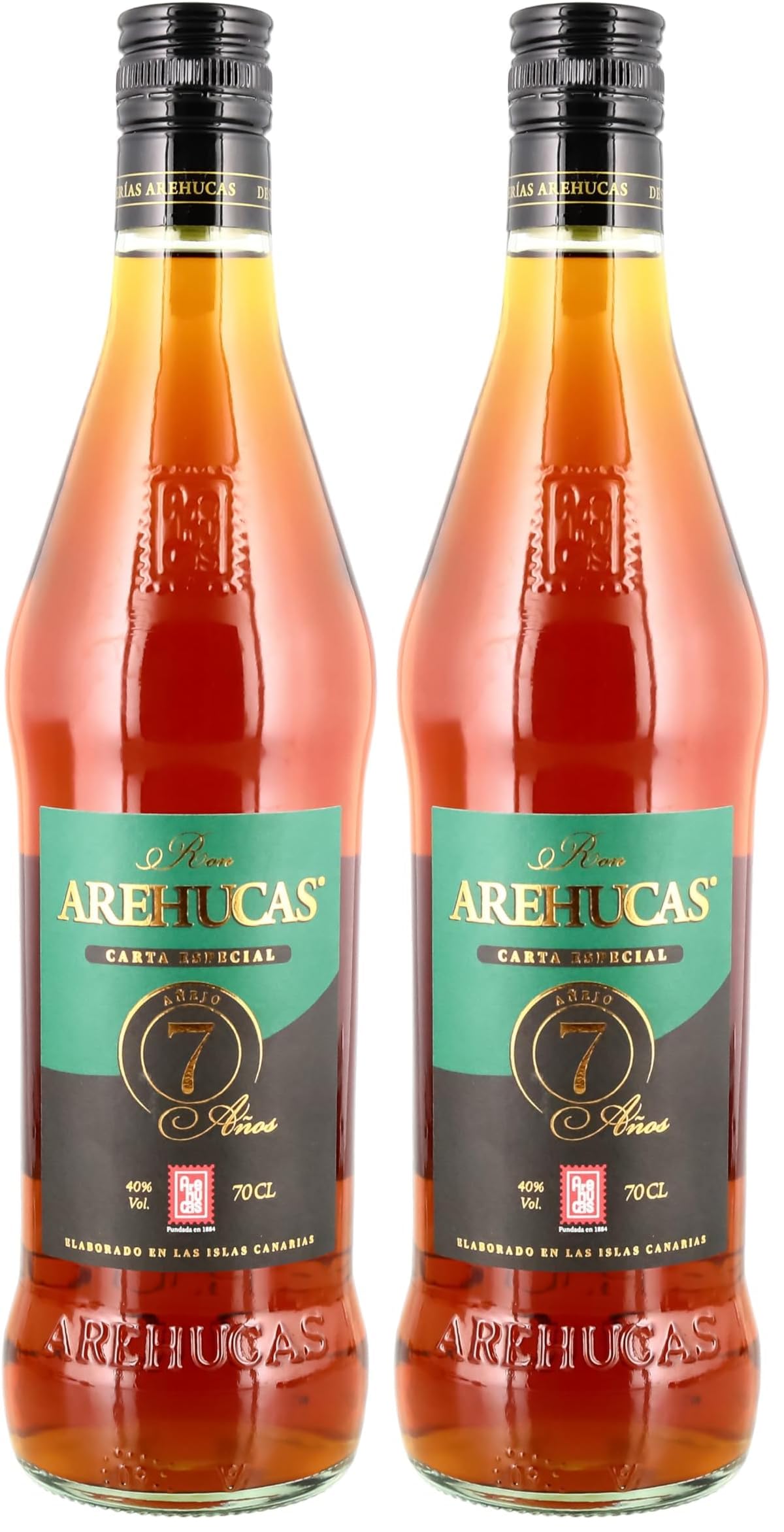 Arehucas Ron Club 7 Jahre Rum (1 x 0.7 l) (Packung mit 2)