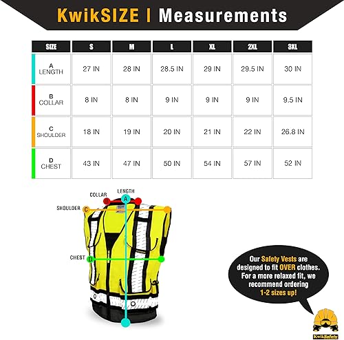 Miniatura 2 de KwikSafety - Charlotte, NC - GODFATHER Class 2 Safety Vest CUSHIONED COLLAR + TABLET POCKET ANSI OSHA