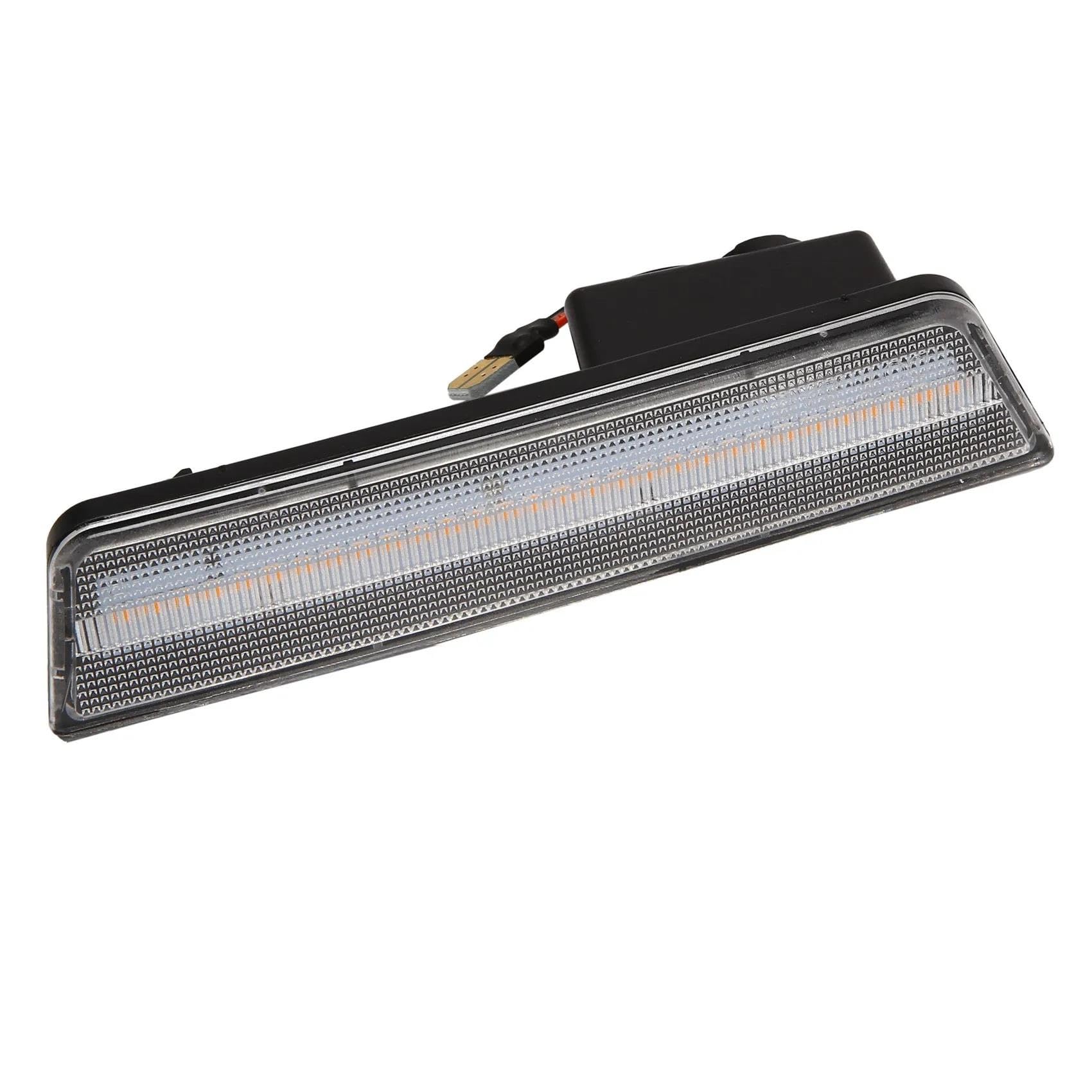 FREEZER Piloto Intermitente 4 Luces LED Intermitente Coche Luces posición Laterales (2 Delanteras: ámbar 2 traseras: Rojo) para Dodge para Challenger 2008-2014 Intermitentes Automóviles