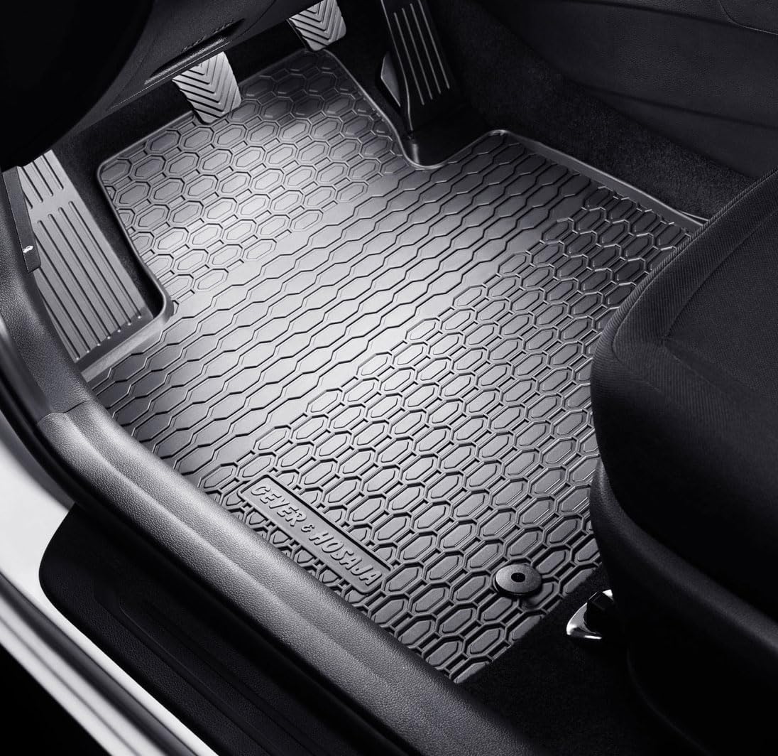 IMJ-Global Tappetini Auto Gomma beeLine su Misura Compatibili con Skoda Fabia IV dal 2021 in poi, Set Completo di Tappeti Auto per Migliorare Look e Sportività, Tappetino Premium in TPE Durevole