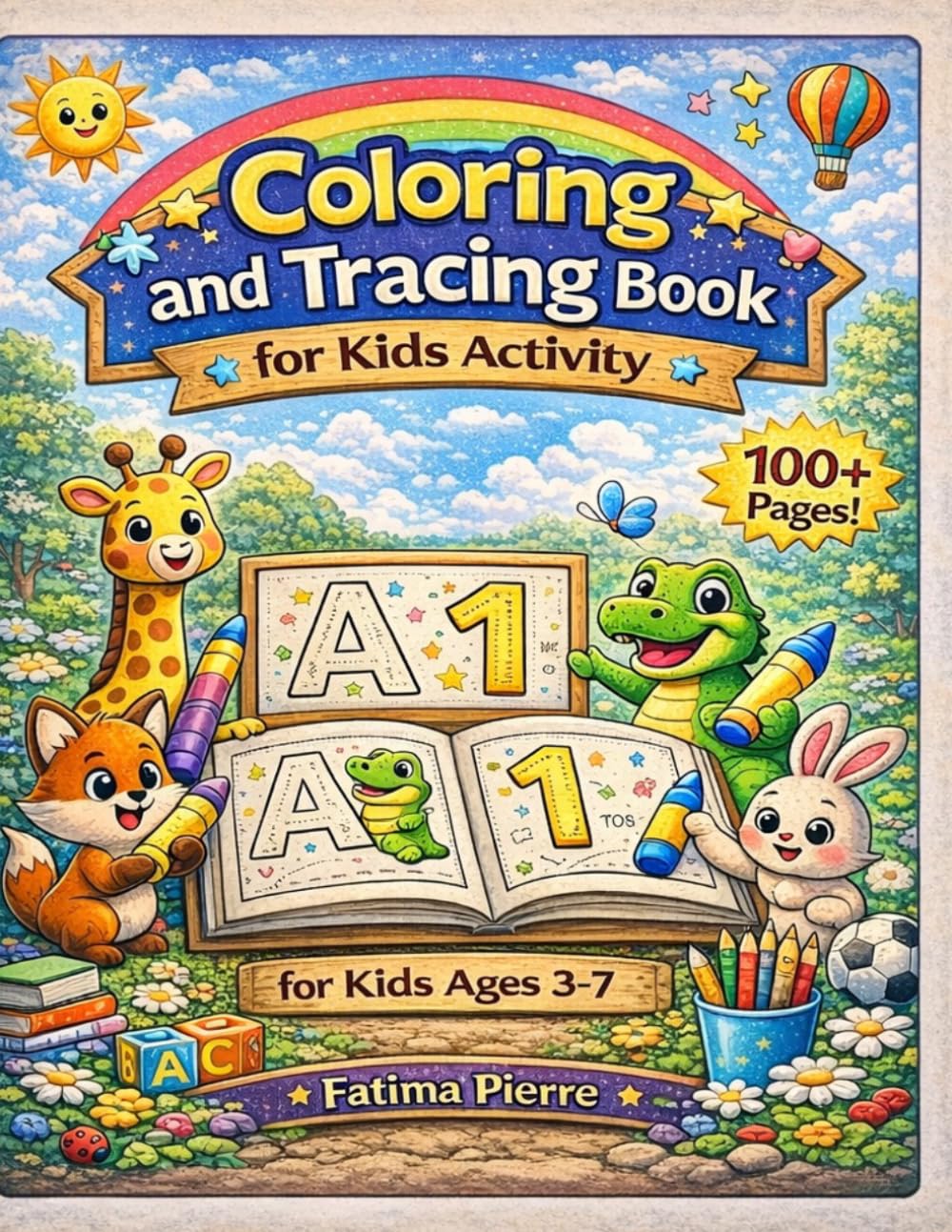 Kids coloring and tracing book