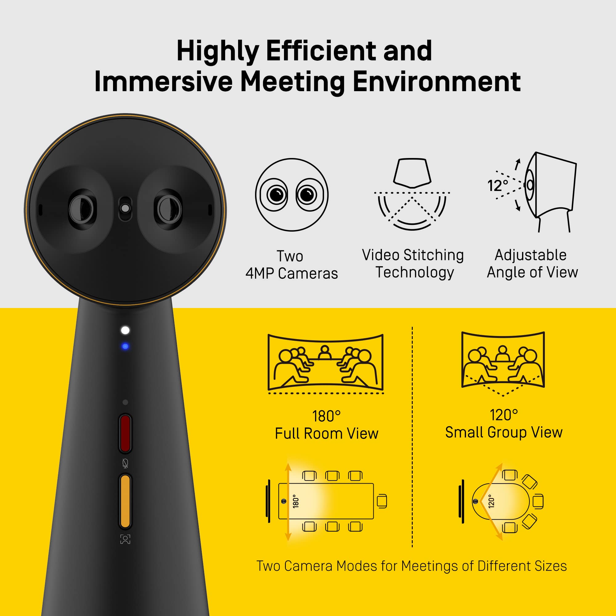 IPEVO TOTEM 180 パノラミック会議カメラ IPEVO TOTEM 180 | IPEVO Online Store – IPEVO US