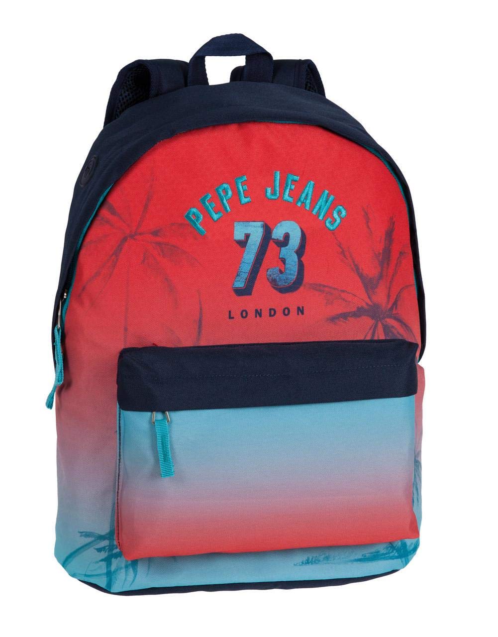 Pepe Jeans 6432351 Dario Mochila Escolar, 21.5 litros, Color Rojo