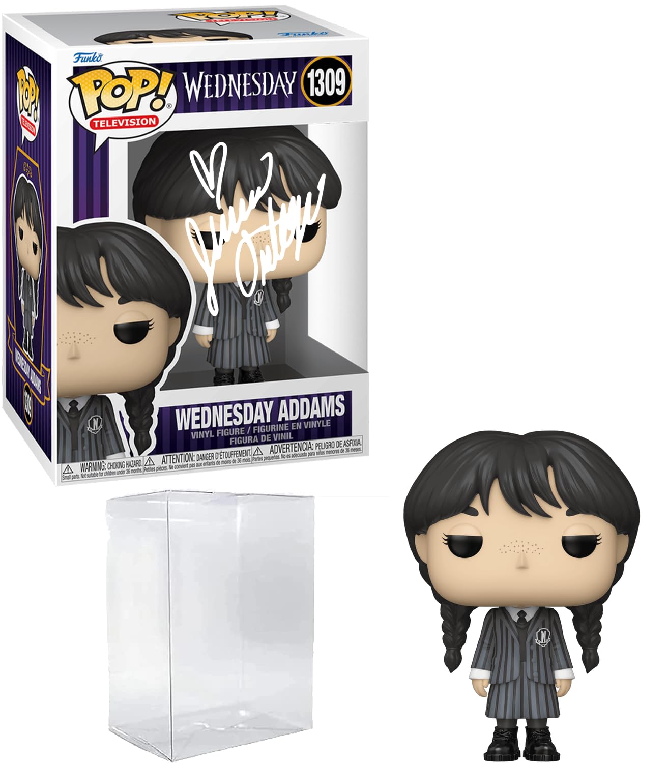 Amazon.com: Jenna Ortega Wednesday Addams #1309 Facsimile Signed