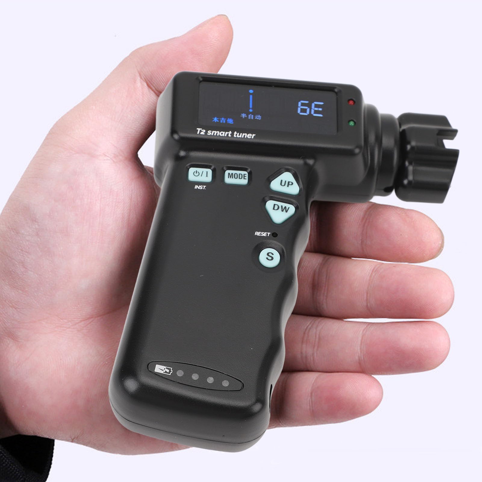 2 In 1 Multifunctional Automatic Electric Guitar Tuner, Multiple Tuning Modes, Color LCD Display for Guitar, Ukulele, Electric Guitar Accessory for 12 Tone Equal Temperament