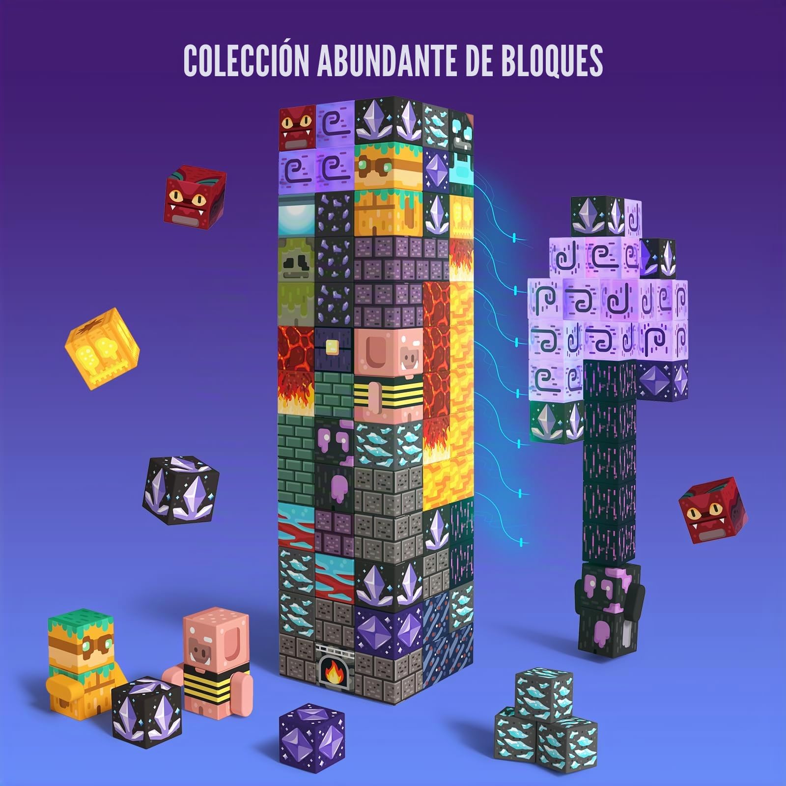 GobiDex Bloques Magnéticos 200 Piezas Juguetes de Construcción para Niños a Partir de 3 Años Juguete Educativo MagWonder con Imanes Actividad Sensorial para Niños y Niñas Cumpleaños