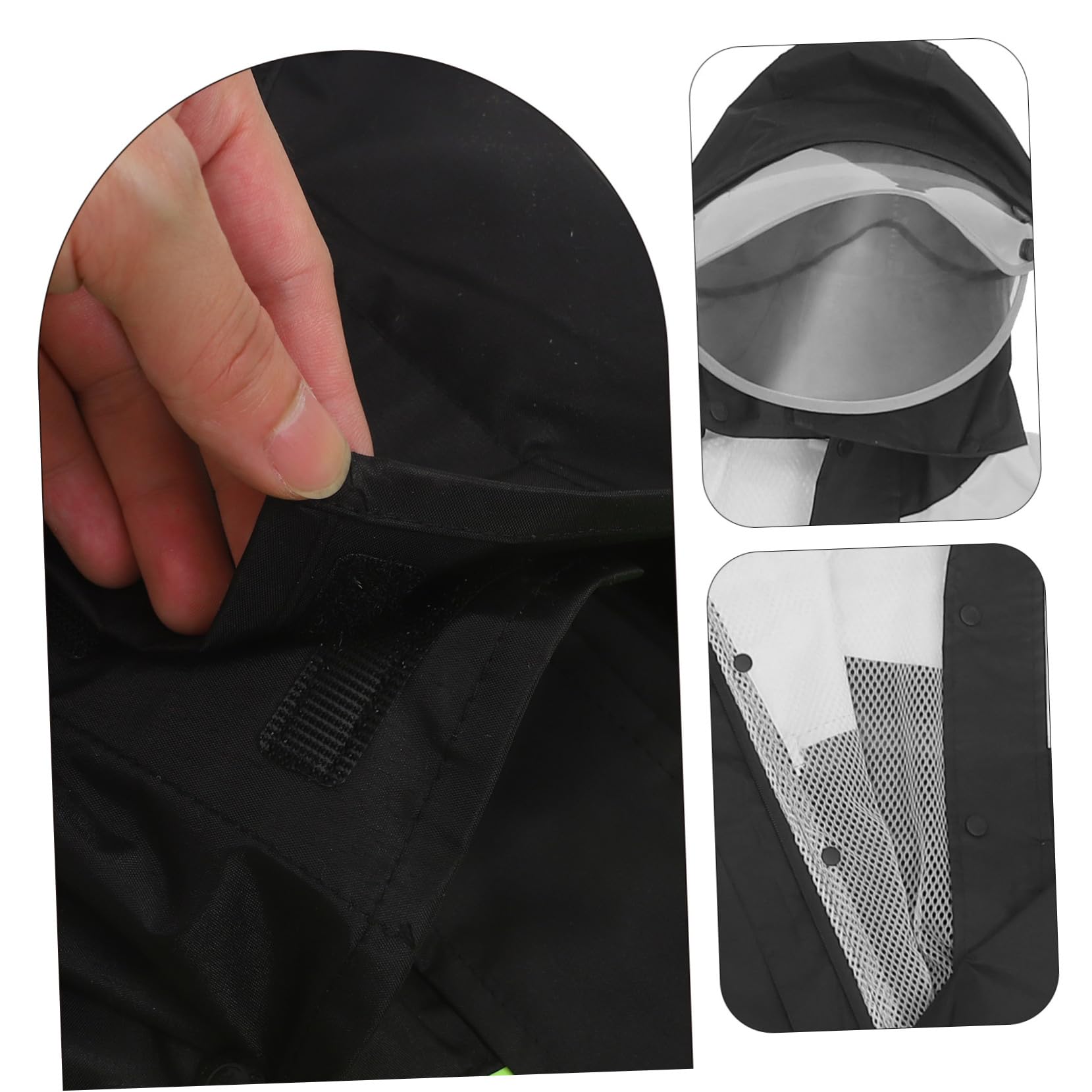 SOESFOUFU Men's Anti-storm Rainwear Set Lightweight Rain Jacket Pants Motorcycle Rain Gear Suit Pants for Men