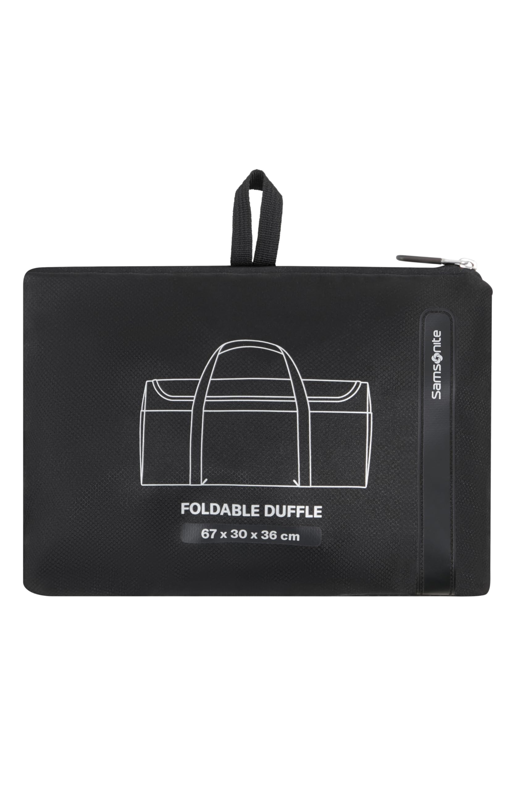Samsonite TA Revolution - Składana Torba Podróżna 67 cm, Duża, Lekki & Kompaktowy, z Odblaskowymi Detalami, Duffel na Wakacje & Sport, Czarny