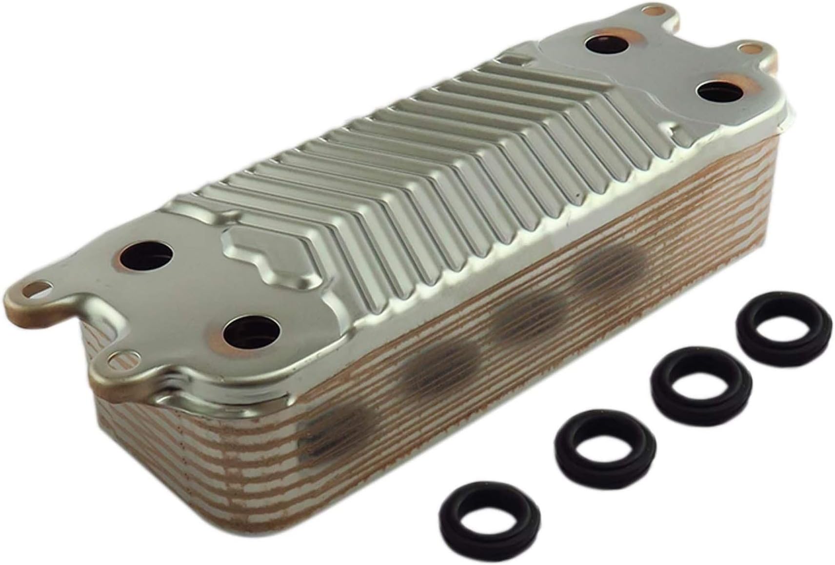 HTS Boiler Heat Exchanger Compatible with Glowworm ULTRACOM 24CX 24CXI 30CX 30CXI 38CXI & Glowworm FLEXICOM 24CX 30CX Plate Heat Exchanger 0020014402