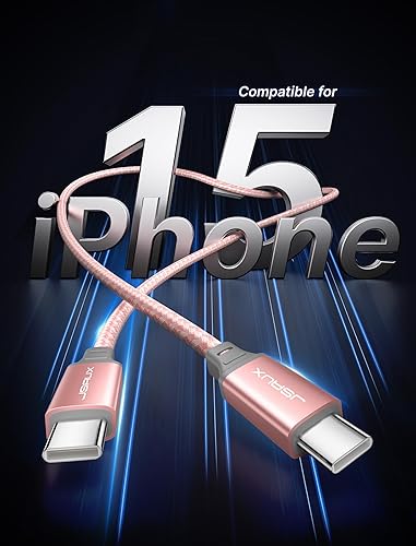 Miniatura 91 de Cable de carga rápida USB C a USB C de 60 W, JSAUX USB tipo C, cable de carga compatible con Samsung Galaxy S20 S20+ S20 Ultra Note 10 Plus A80