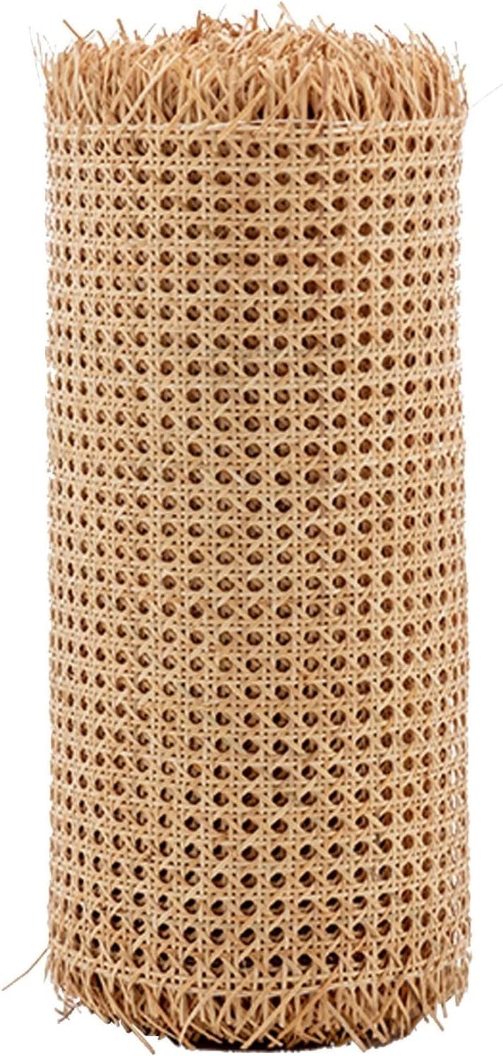 Naturalna pleciona siatka rattanowa DIY - 40 cm szerokości x 2 metry długości, ta pleciona siatka rattanowa jest idealna do naprawy futer, pokrowców na krzesła, drzwi AR