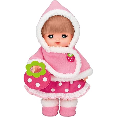 Amazon メルちゃん きせかえセット ピンクのいちごケープ ドレス アクセサリー おもちゃ