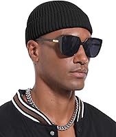 PHILIGHTS Swag Short Fisherman Beanie for Men Women - 50% Merino Wool Knit Cuff Trawler Watch Hat, Soft Warm Skull Cap Winter Essential