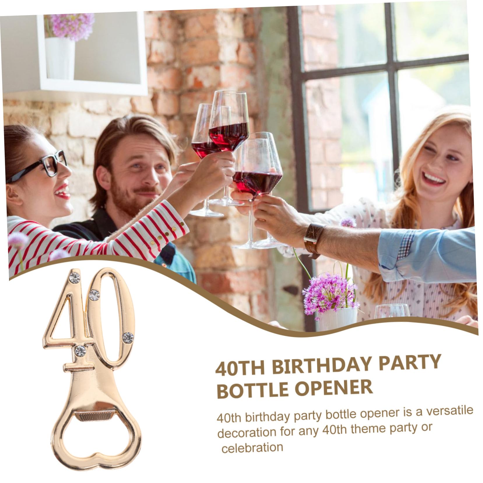 ULTECHNOVO 40piezas Abrebotellas Multifuncional Para El Cumpleaños Abrebotellas Diseño De De Cumpleaños y