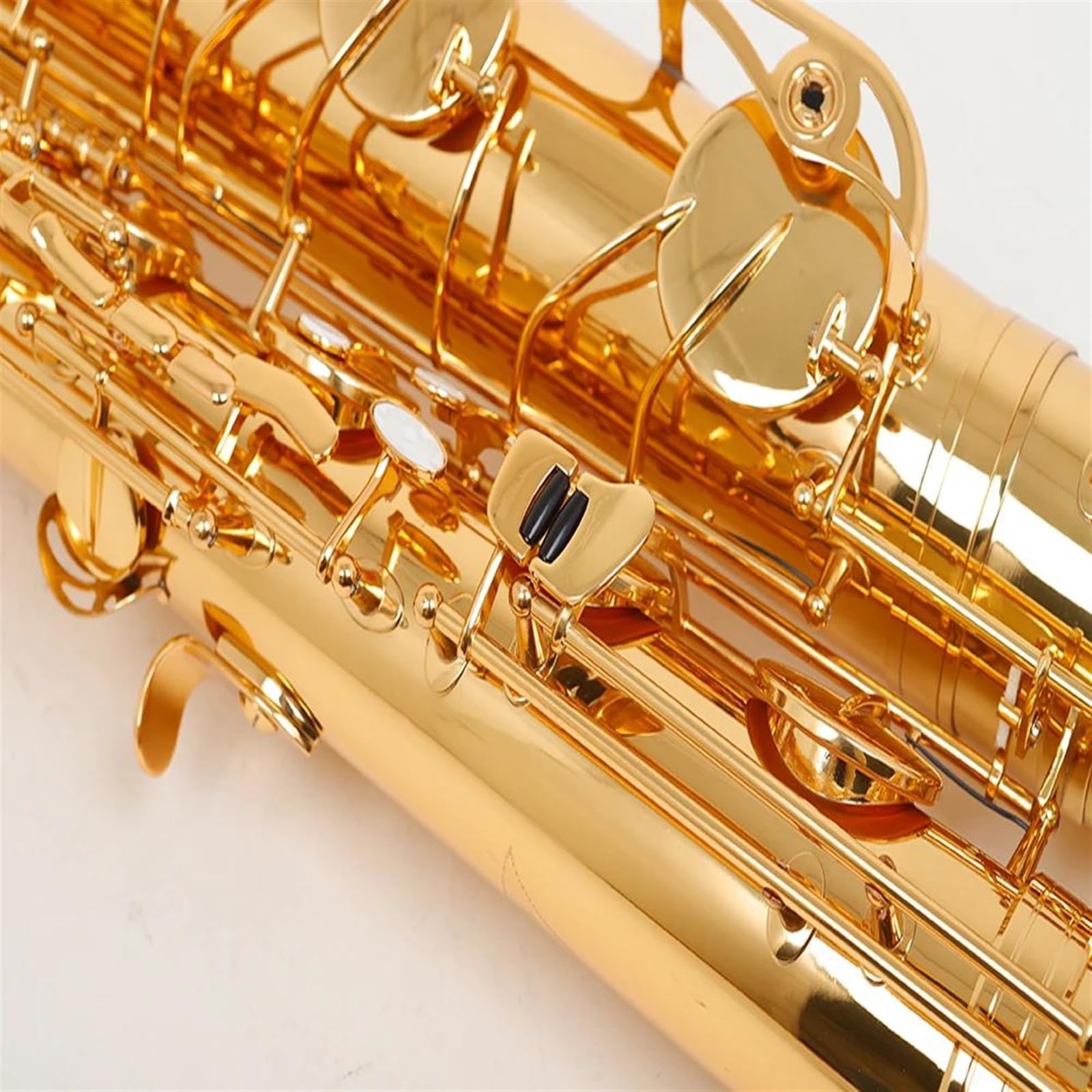 Saksofon Euphonium Saxophone Instruments E Płaski Zespół Muzyczny Saksofon Barytonowy Profesjonalne Wykonanie (Color : Gold)