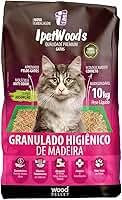 Granulado de Madeira Pinus de Reflorestamento Para Gatos Ipet Woods 10Kg - Areia Higienica