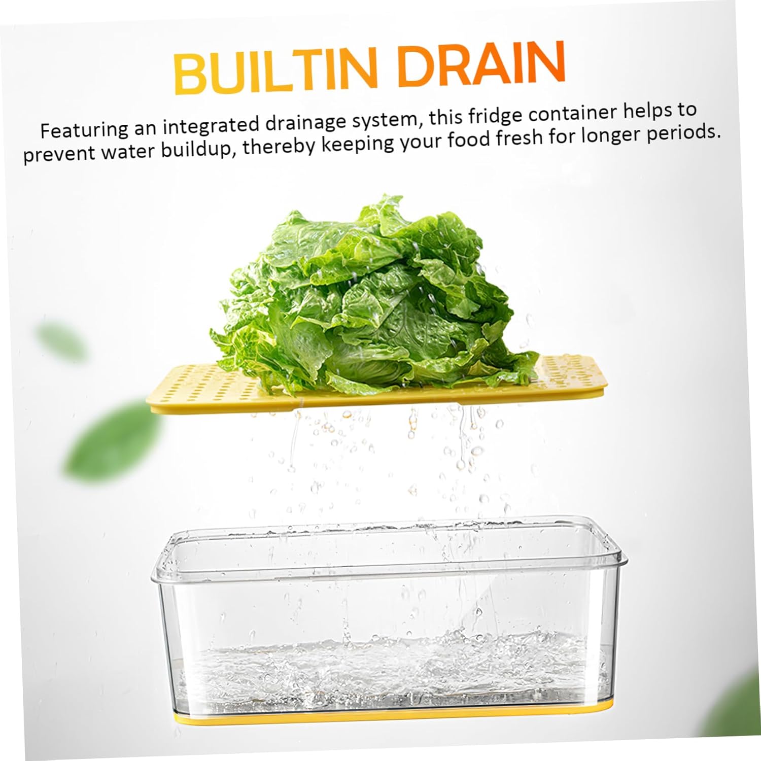 Airtight Food Storage Containers Lids Fridge Organizer Bins Bpa Produce Containers for Refrigerators