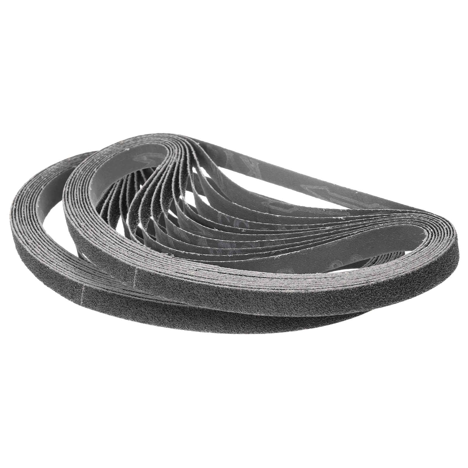 CoCud 13mm x 457mm Sanding Belt, 24 Pcs 40/60/80/120/180/240 Grits Silicon Carbide Knife Sharpener Belts Work Sharpening for Belt Sander Knife Carving Tool Metal Working