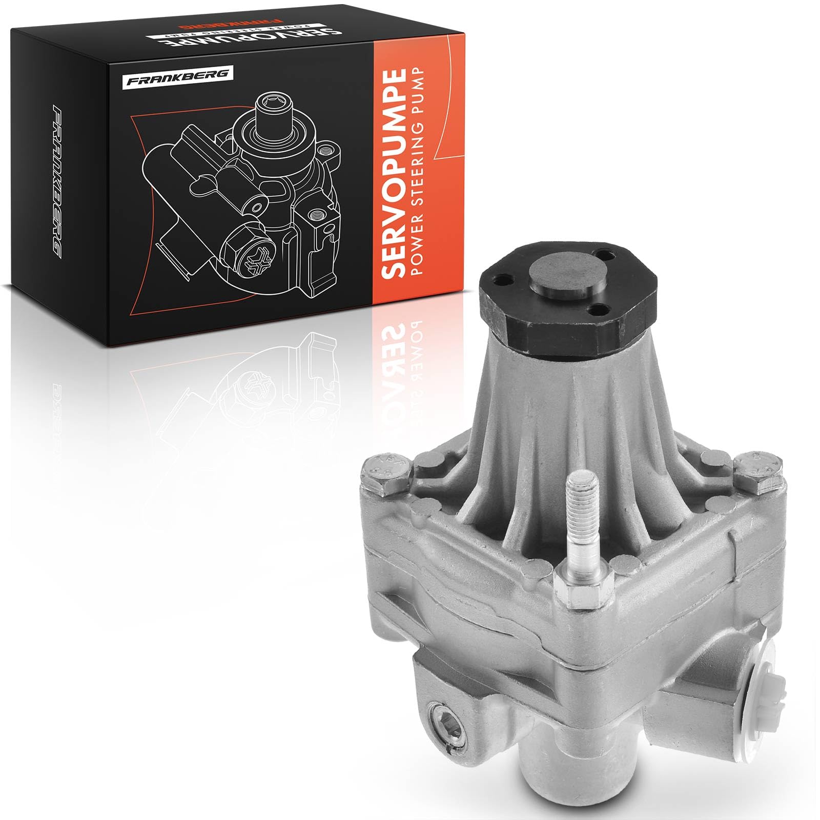 Frankberg Servopumpe Hydraulisch Lenkung ohne Riemenscheiben Kompatibel mit 911 3.0L-3.2L 1982-1989 924 2.5L 1985-1988 944 2.5L-3.0L 1981-1991 968 3.0L 1991-1995 Replace# 944347432CX