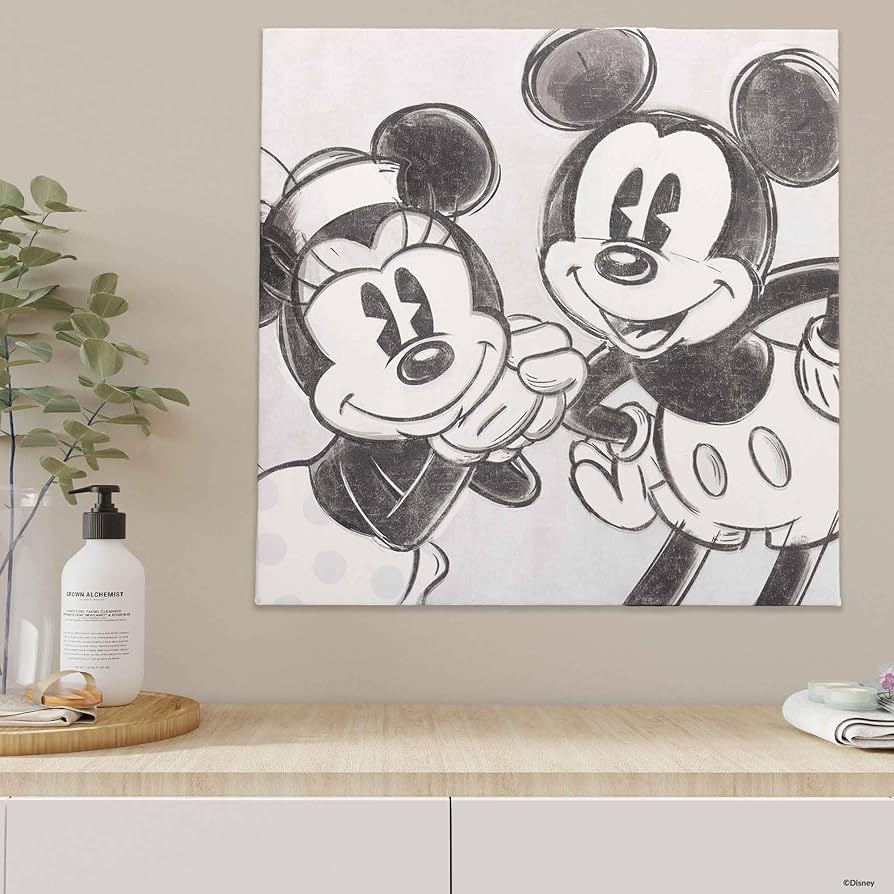 ディズニーアンティークアート Amazon.com: Disney Mickey Mouse and Minnie Mouse Vintage