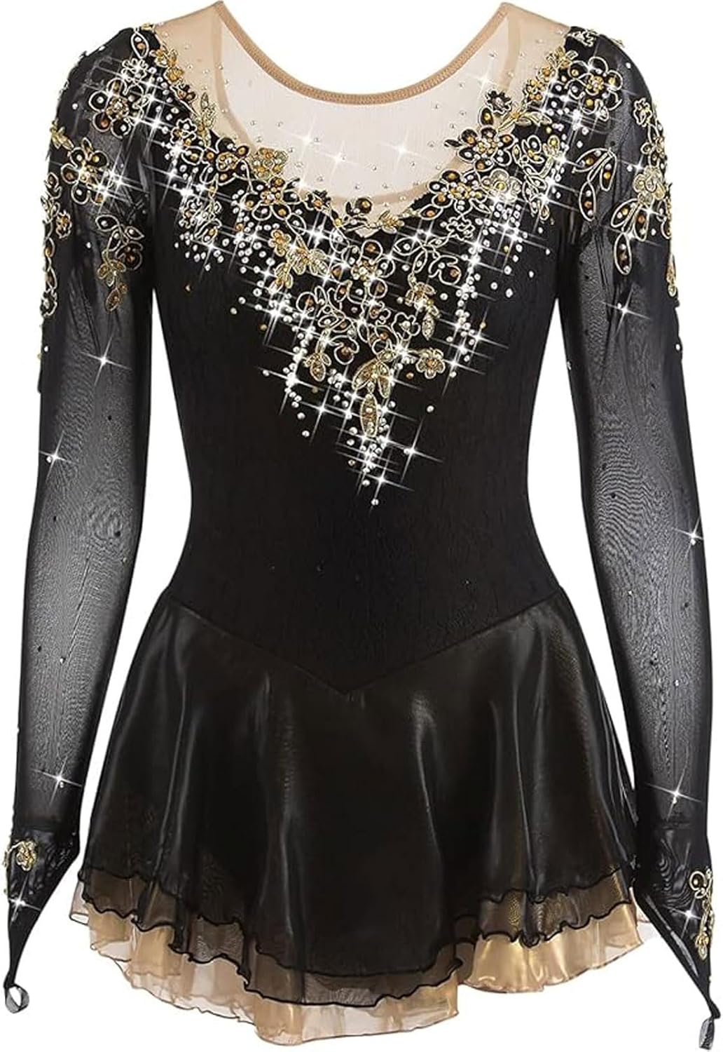 Handmade Ice Skating Dress Girls' Figure Skating Performance Clothing Rhythmic Gymnastics Training Leotards