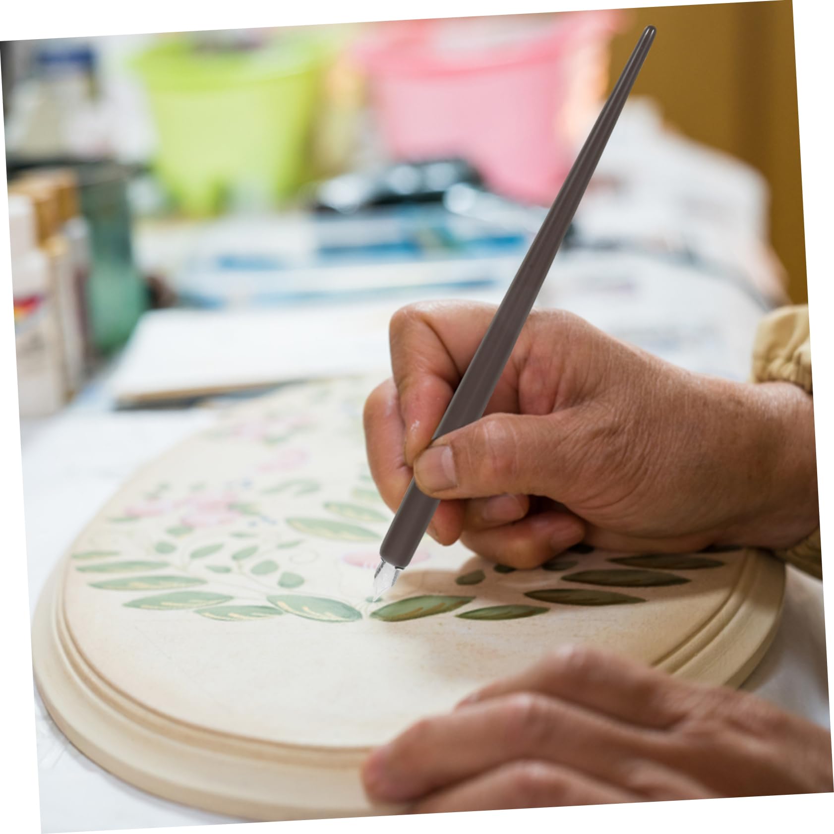 Crayon Sous-glaçure Pour Céramique - Vert Foncé - Pour Dessin Et Coloration Précise Sur Argile, Poterie