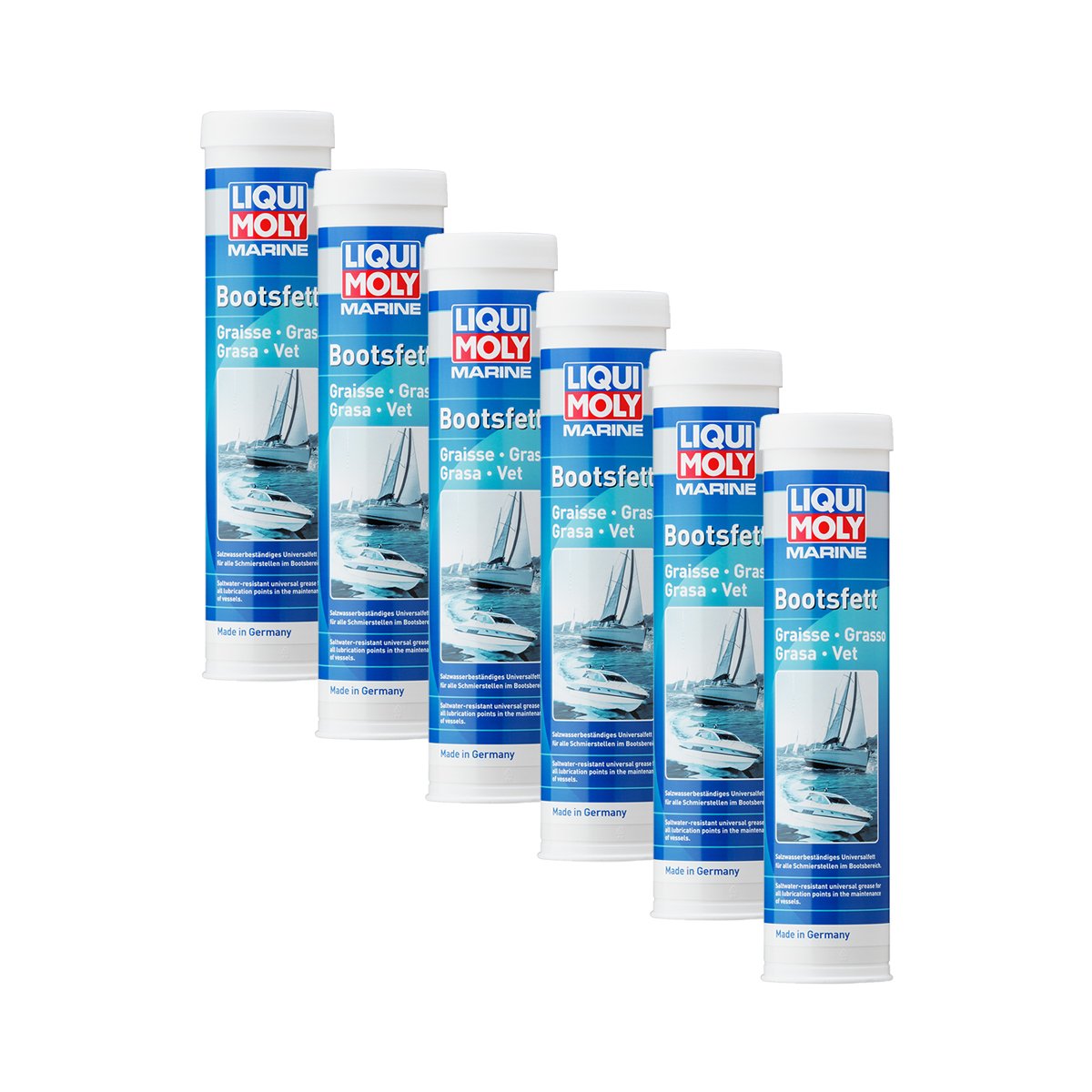 6 x Liqui Moly 25043 Marine Bateau Graisse étanche 400 g