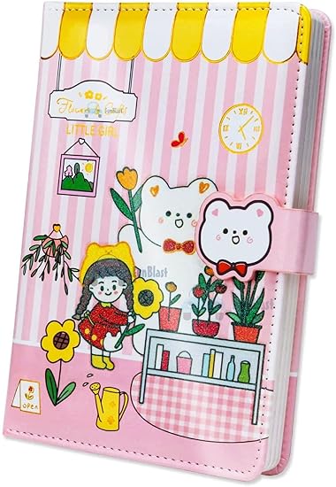 FunBlast Diary for Girls Notebook Diary for Kids, Journal Diary for Girls Glitter Notebooks for Girls ? Diary Notepad for College Students Stationary Items - Best Birthday Return Gifts