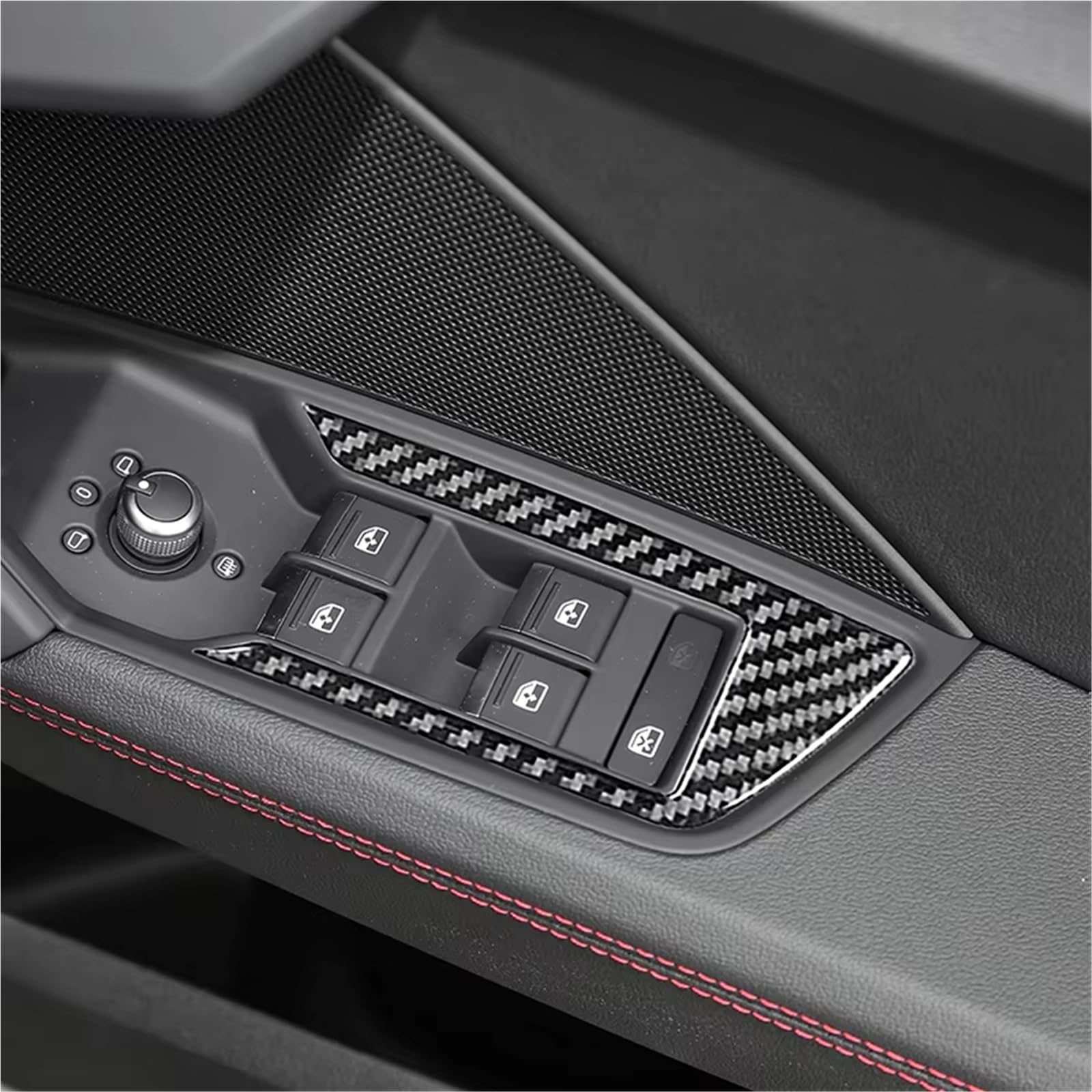 Cambio Pannello Telaio Copertura Pannell Per A3 Per 8Y 2021 2022 Accessori Auto Pulsanti Sollevamento Vetro Della Finestra Telaio Bracciolo Porta Pannello Interruttore Adesivo(LHD)