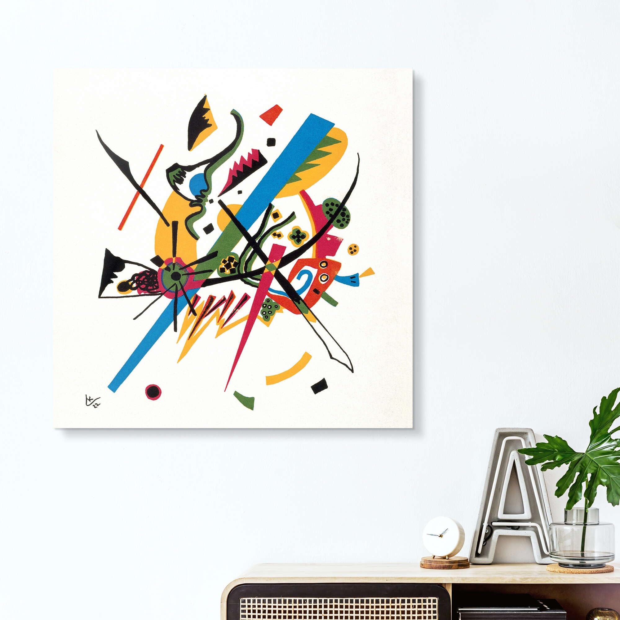Posterlounge Kleine Welten Acrylglasbild | 40 x 40 cm von Wassily Kandinsky Bunt Wandbilder Wanddeko