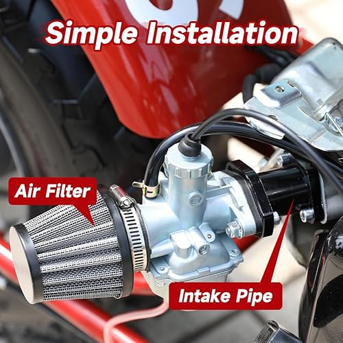 Miniatura 5 de FVRITO Kit de cable de acelerador de carburador de carbohidratos VM22 para Predator 212 Mini Bike Coleman CT200U BT200X 196cc Non Hemi GX160 6.5HP