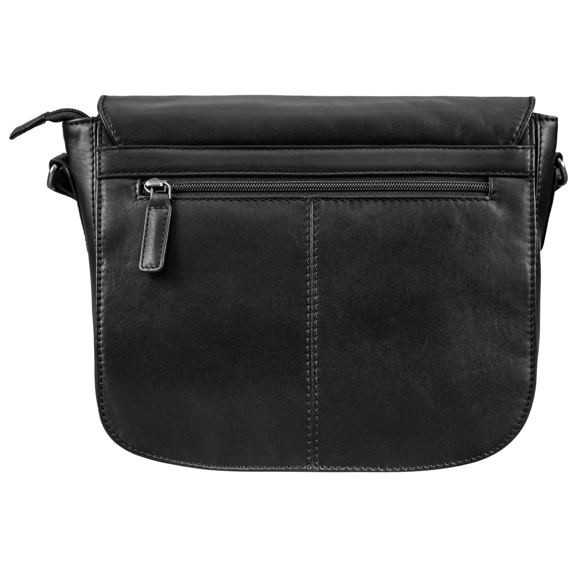 STILORD "Fleur Umhängetasche Damen Leder Mittel-Groß - Elegante Echtleder Handtasche zum Umhängen mit Magnetverschluss - Ideal als Freizeittasche mit Anti-Diebstahl Fach Farbe:luino - braun