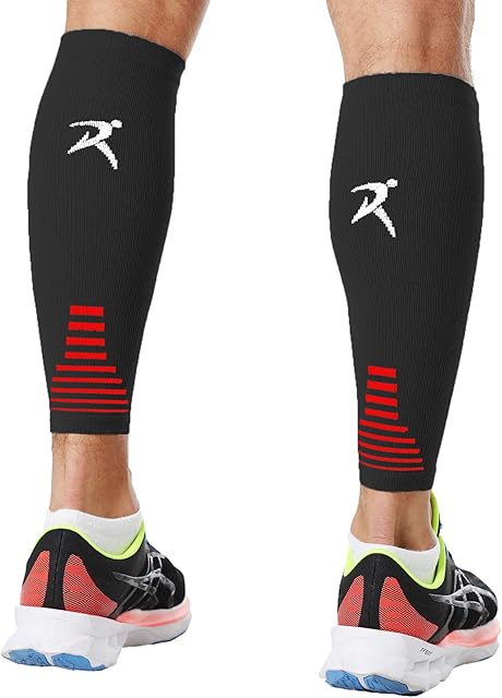 Rymora Calf Compression Sleeves for Women & Men - Support Leg Sleeves Legs Pain Relief, Footless Socks for Fitness, Running, and Shin Splints Support