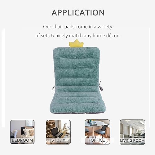 Miniatura 6 de ELFJOY Cojín para Silla de Oficina 85cm Cojín para Silla de Oficina Cojín de Asiento con Soporte Lumbar Cojín de Reposo con Banda de Fijación