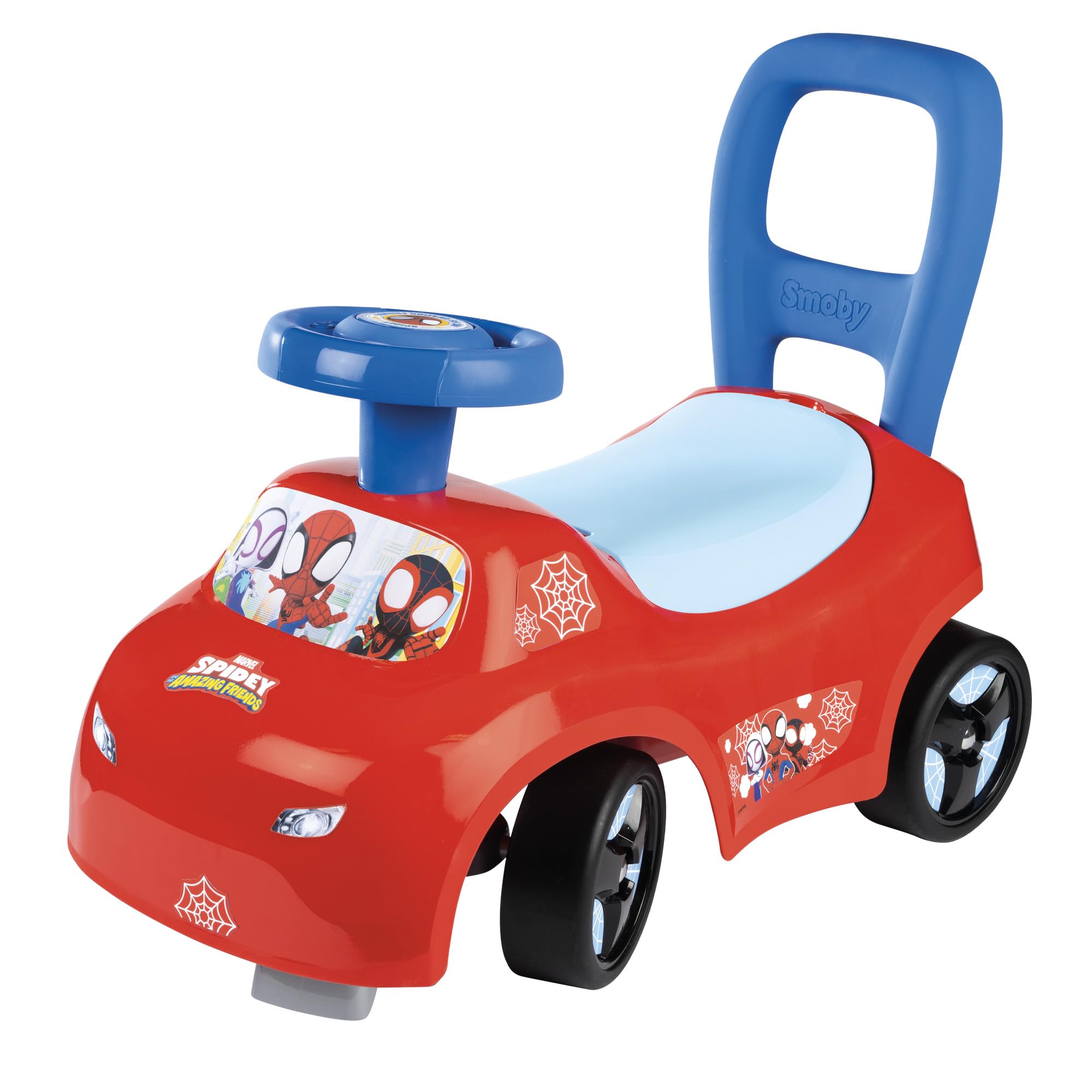 Ferbedo 15.000 7 Glijauto tijgerend (glijvoertuig/glijbaan met fluisterbanden en softgrip), zwart/geel, 53 x 30 x 36 cm