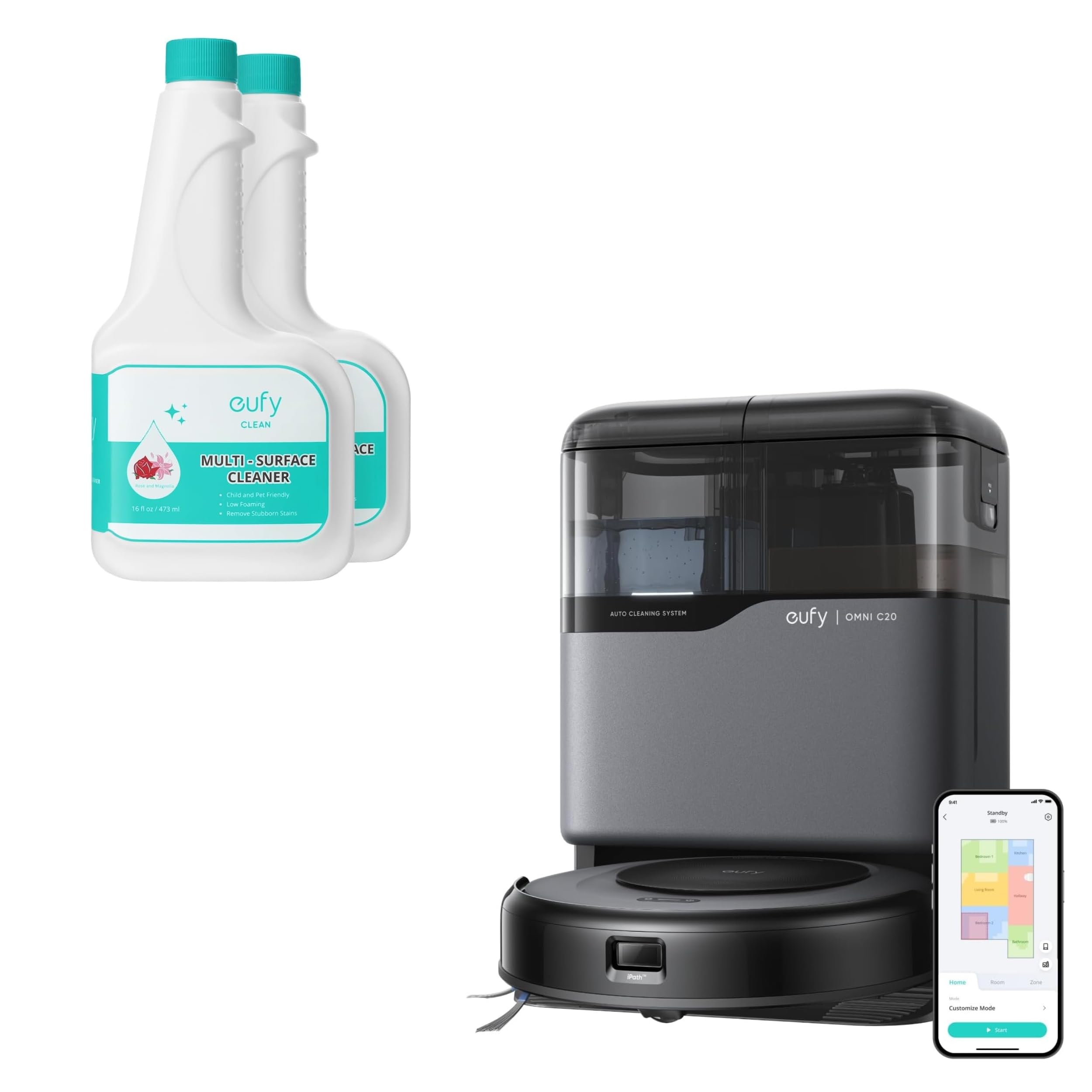 掃除機・クリーナー Eufy Robat Vacuum Omni C20 Amazon.com - eufy Robot Vacuum Omni C20, Robot Vacuum and