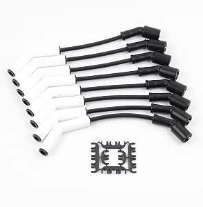 Dasbecan 9070C Ceramic Spark Plug Wire Set for LS Engine