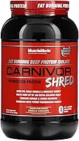 Vista 14 de MuscleMeds Carnivor Shred - Aislamiento de proteína de carne hidrolizada para quemar grasa, 0 lactosa, 0 azúcar, 0 grasas, certificado Halal