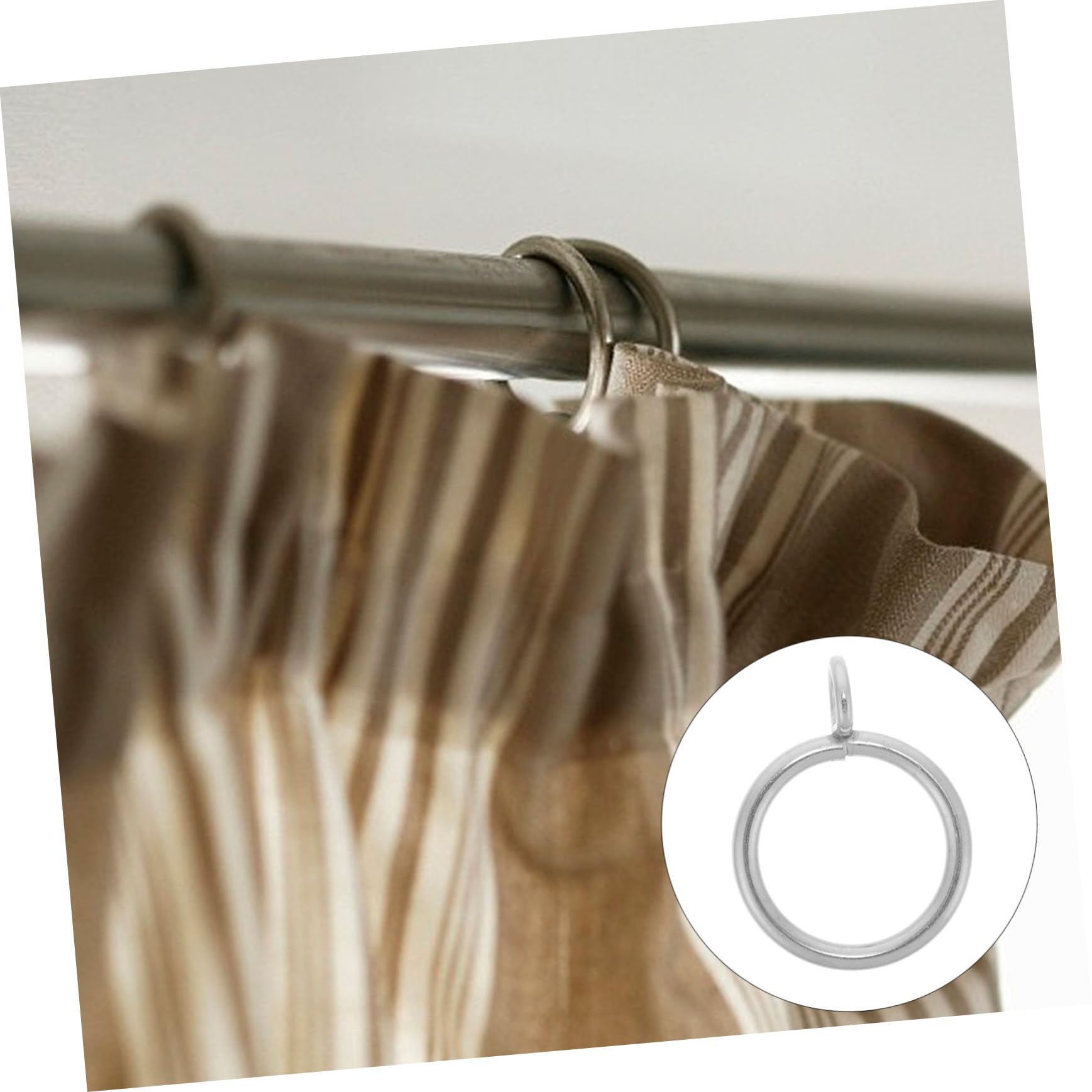 Uonlytech 40stücke Gardinenringe Metall Innendurchmesser Rostfrei Für Duschvorhänge Und Fensterdekoration Installieren Stilvolles Design Für