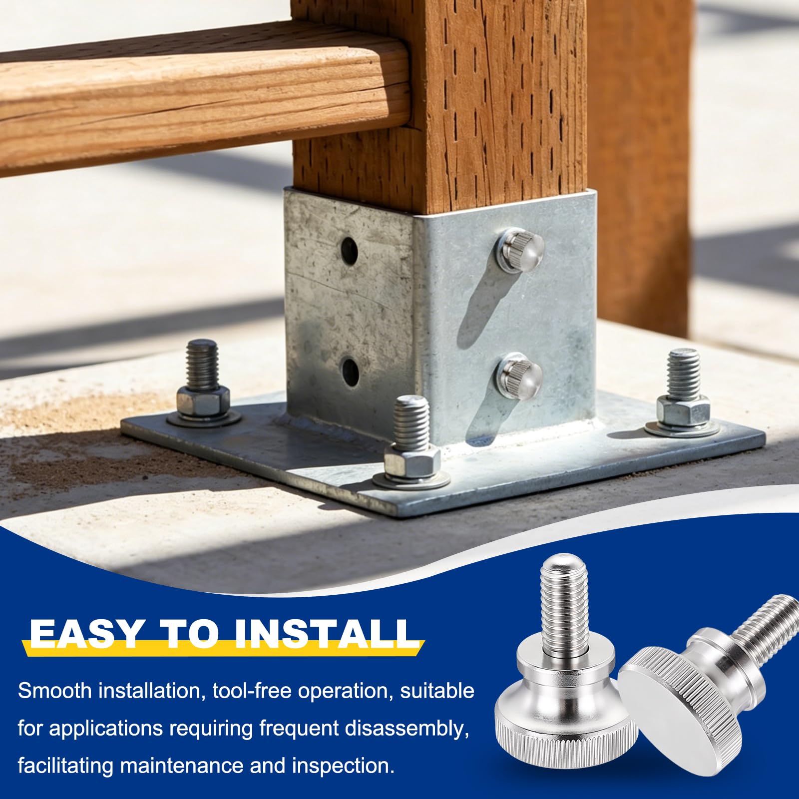 Stainless Steel Thumb Screws - 6 Pack -5