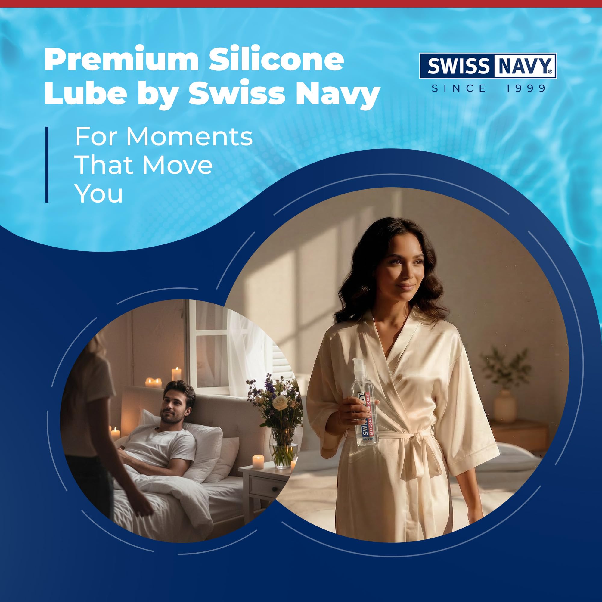 SWISS NAVY Lubricante sexual de silicona premium, 16 onzas, lubricante para hombres, mujeres y parejas. MD Science Lab