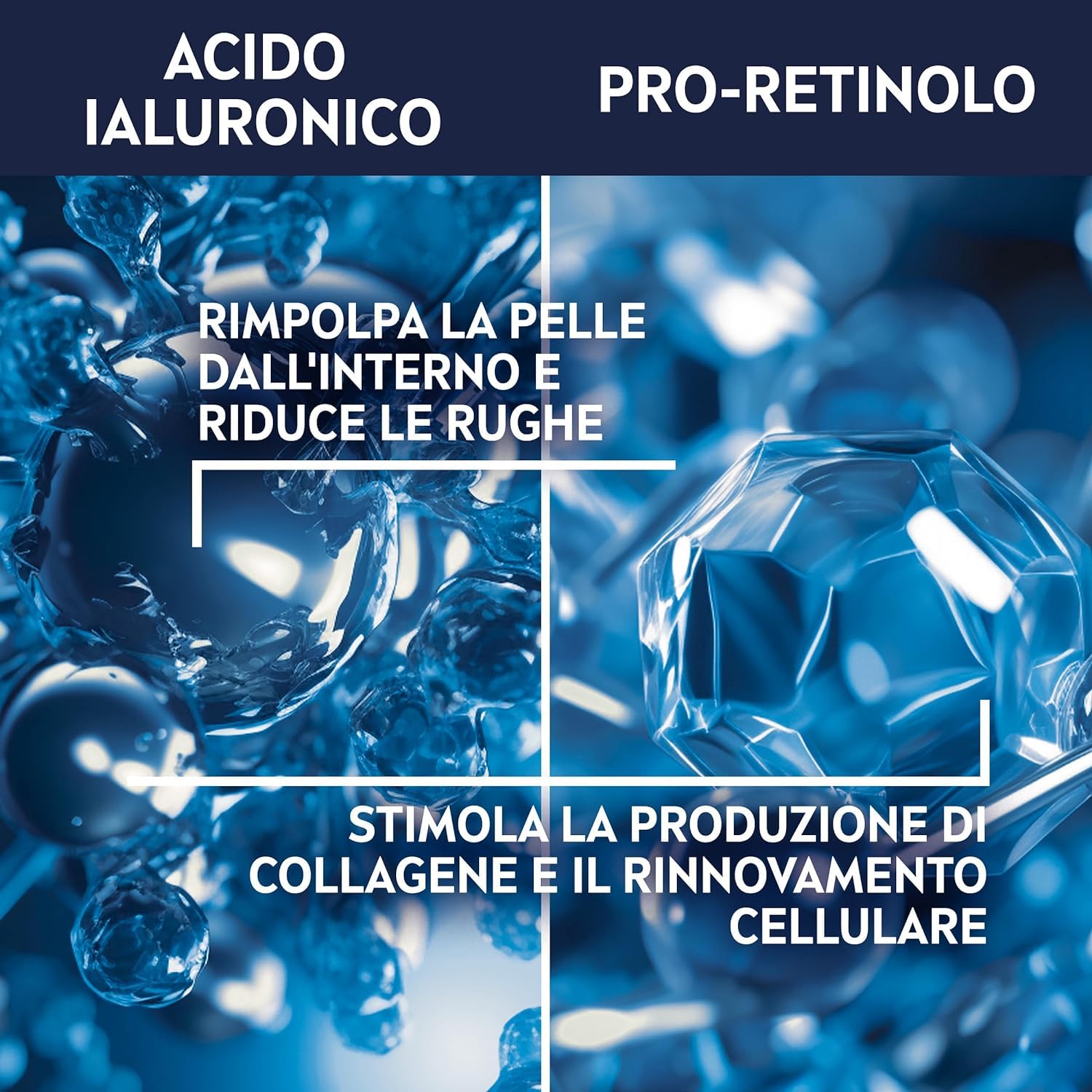NIVEA MEN Anti-Age Hyaluron Hydro Gel Uomo 50 ml, Crema viso uomo per pelli mature, Crema viso acido ialuronico idratante, rivitalizzante e rinfrescante