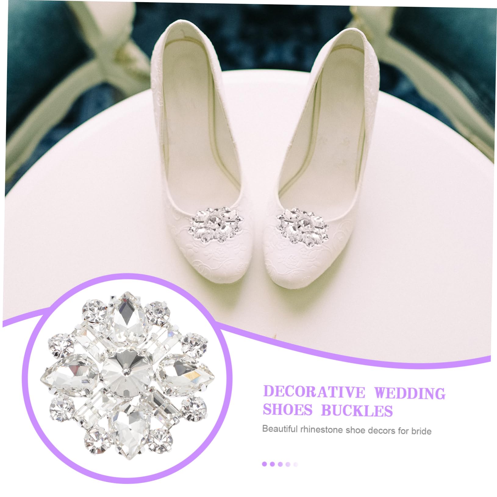 VALICLUD 5paia Fibbia Decorative Strass Per Scarpe Da Sposa Clip Elegante Per Decorazioni Di Matrimonio Facile Da Installare Design Unico e Accessorio Versatile Per Cerimonie e Occasioni