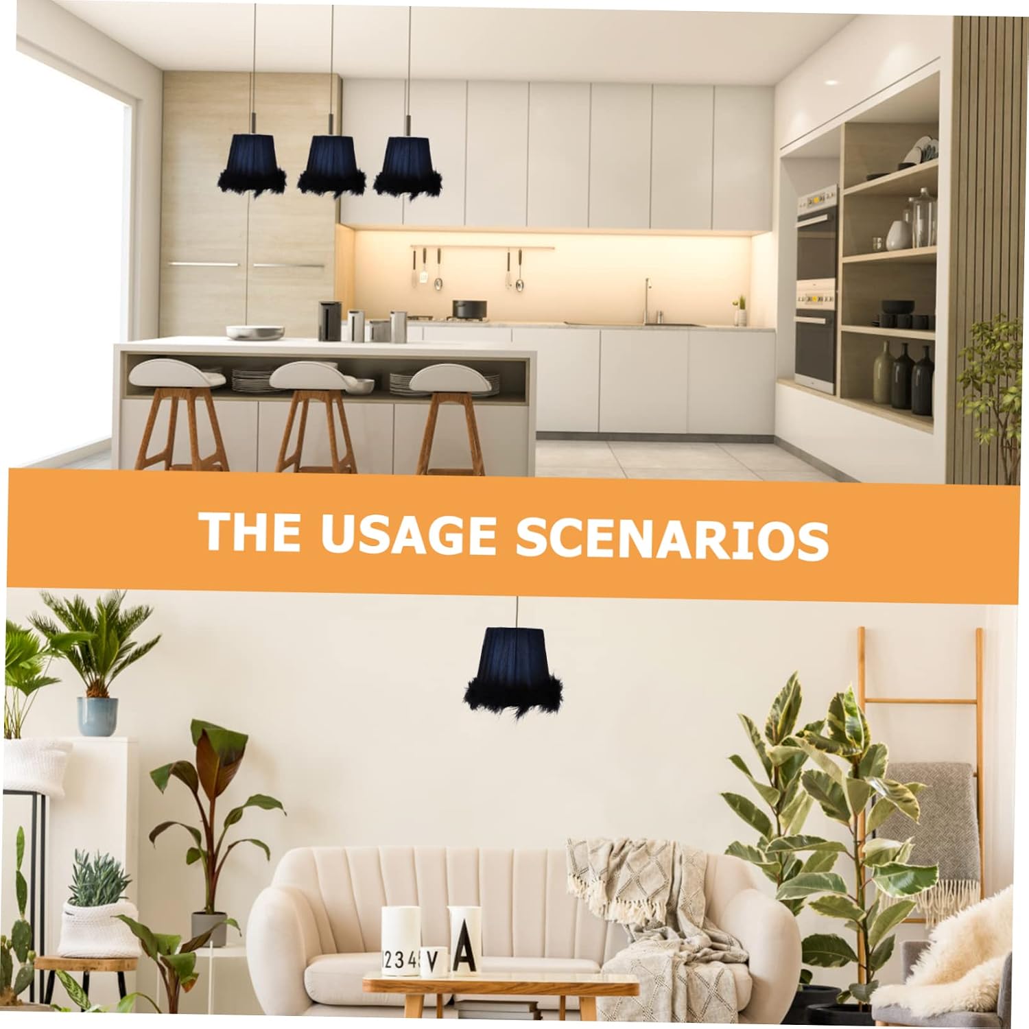 DOITOOL 2pcs Decorative Cloth Lampshade Protective Cover for Table and Floor Lamps Easy to Install Shade for Living Room Bedroom and Boys and Girls Room Soft Light to Home Decor